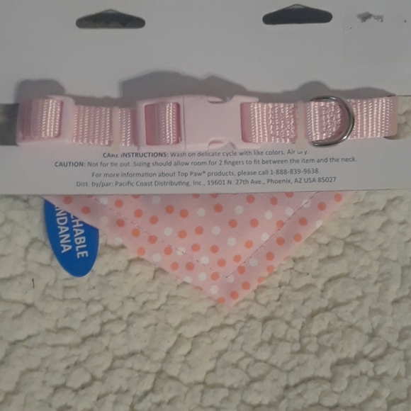 (Dog Collar) Top Paw Puppy Bandana Collar - Picture 2 of 2
